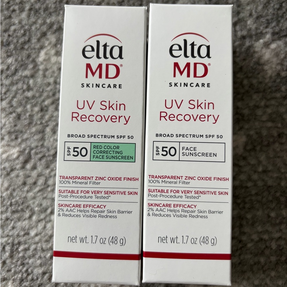 Bundle: EltaMD UV Skin Recovery SPF 50 (green+white) - expiration 10/2026
